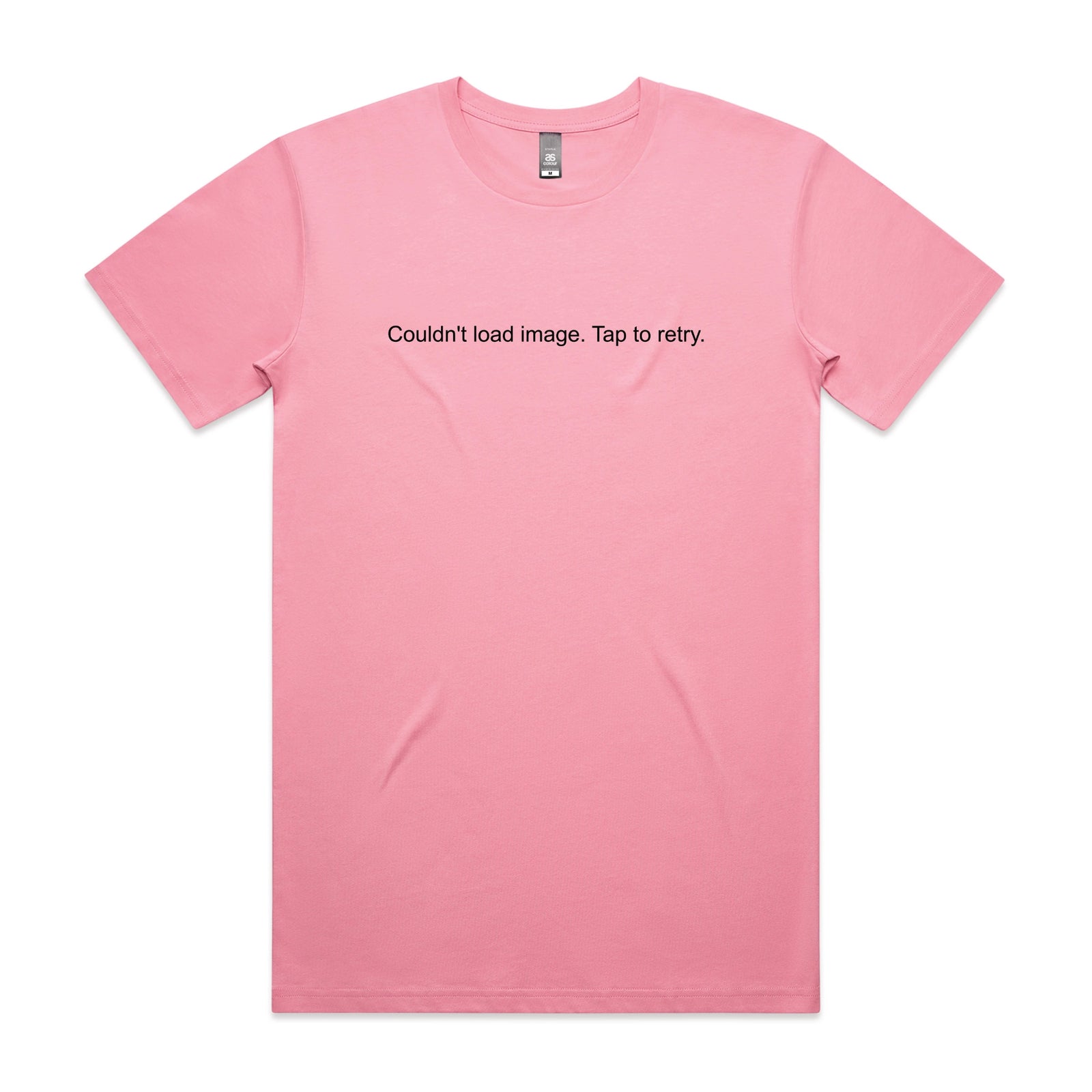 Bubblegum unisex t-shirt with Tap To Retry graphic by Lonely Kids Club