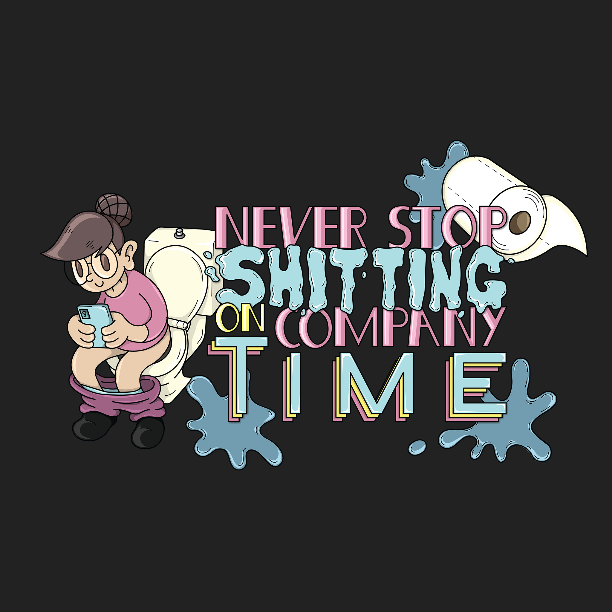 Shitting On Company Time Tee