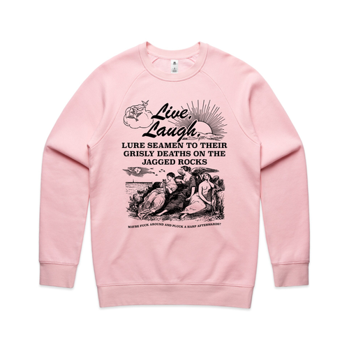 Sirens Jumper by Lonely Kids Club. All clothing from our T-shirts to our shorts and hoodies are ethically made, and printed packed and shipped from Sydney.