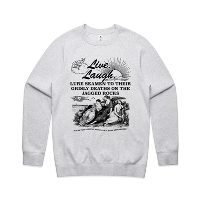 Sirens Jumper by Lonely Kids Club. All clothing from our T-shirts to our shorts and hoodies are ethically made, and printed packed and shipped from Sydney.