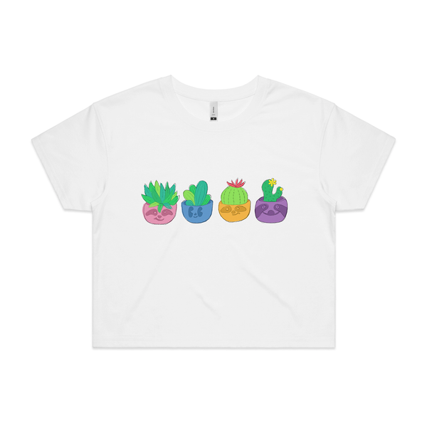 Sloth Succulents Tee