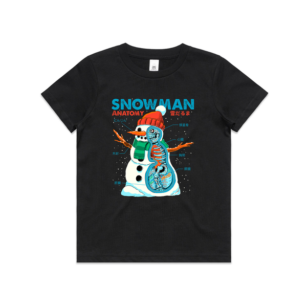 Snowman Anatomy Kids Tee