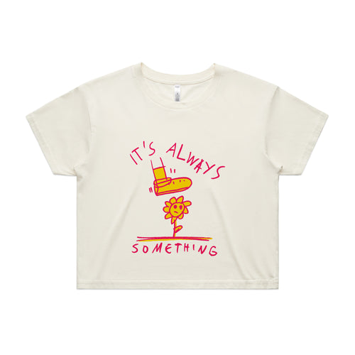 It's Always Something Tee by Lonely Kids Club. All clothing from our T-shirts to our shorts and hoodies are ethically made, and printed packed and shipped from Sydney.