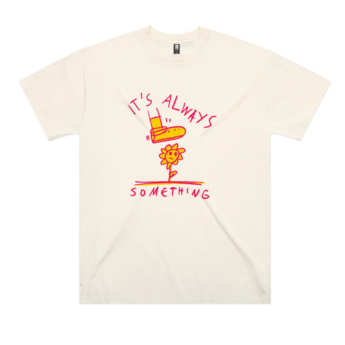It's Always Something Tee by Lonely Kids Club. All clothing from our T-shirts to our shorts and hoodies are ethically made, and printed packed and shipped from Sydney.