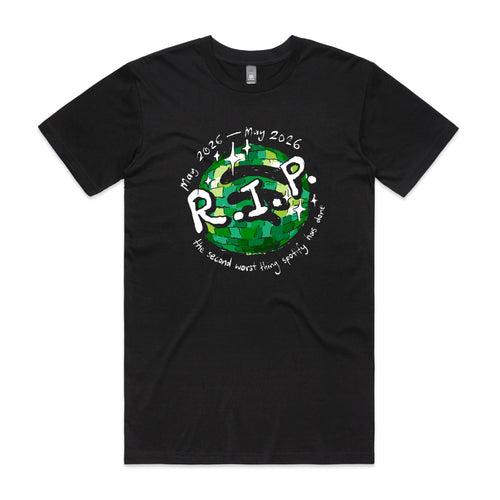 Spotify disco ball t-shirt featuring the short lived 20th anniversary app icon