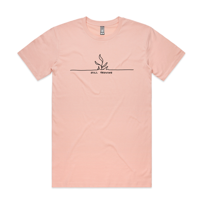 Still Growing Tee by Lonely Kids Club. All clothing from our T-shirts to our shorts and hoodies are ethically made, and printed packed and shipped from Sydney.