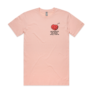 Stop Normalising The Grind Tee by Lonely Kids Club. All clothing from our T-shirts to our shorts and hoodies are ethically made, and printed packed and shipped from Sydney.