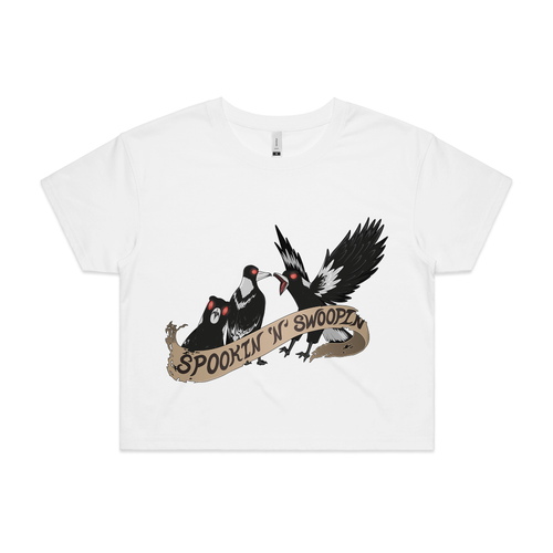 Swoopin' N Spookin' Tee by Lonely Kids Club. All clothing from our T-shirts to our shorts and hoodies are ethically made, and printed packed and shipped from Sydney.
