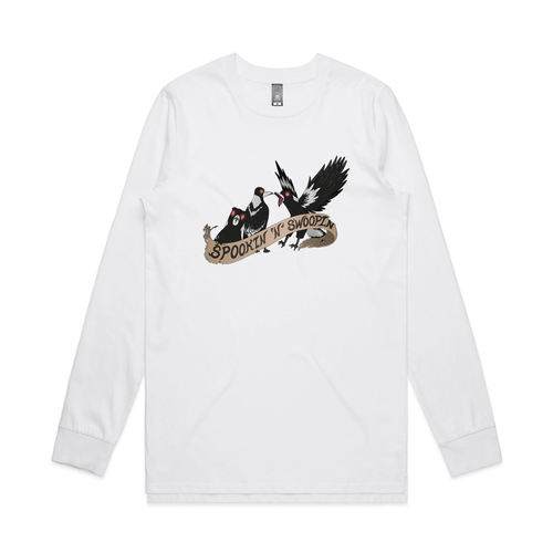 Swoopin' N Spookin' Tee by Lonely Kids Club. All clothing from our T-shirts to our shorts and hoodies are ethically made, and printed packed and shipped from Sydney.