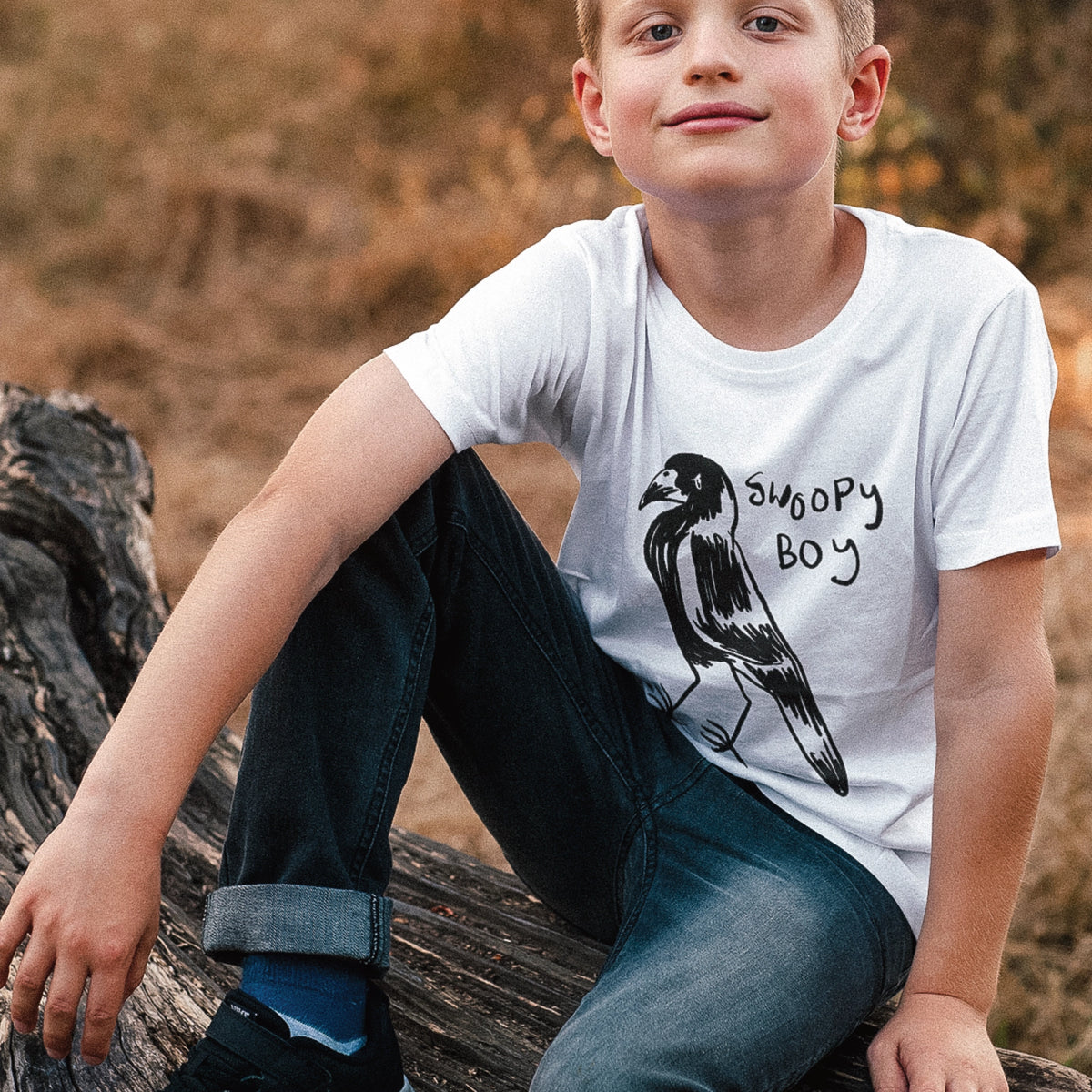 Swoopy Boy Kids Tee | Lonely Kids Club Australia