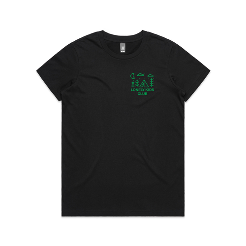 Tent Tee by Lonely Kids Club. All clothing from our T-shirts to our shorts and hoodies are ethically made, and printed packed and shipped from Sydney.