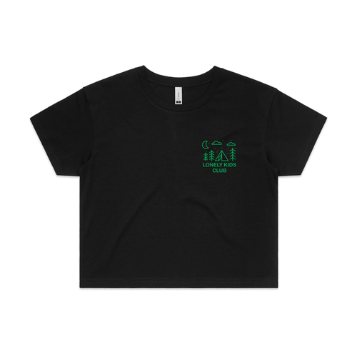 Tent Tee by Lonely Kids Club. All clothing from our T-shirts to our shorts and hoodies are ethically made, and printed packed and shipped from Sydney.