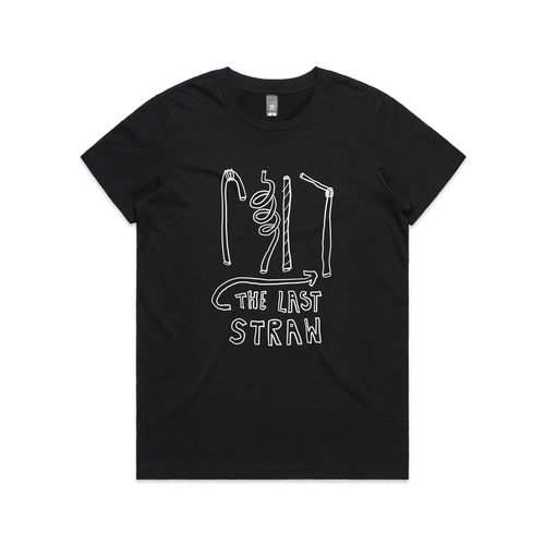 The Last Straw Tee by Lonely Kids Club. All clothing from our T-shirts to our shorts and hoodies are ethically made, and printed packed and shipped from Sydney.