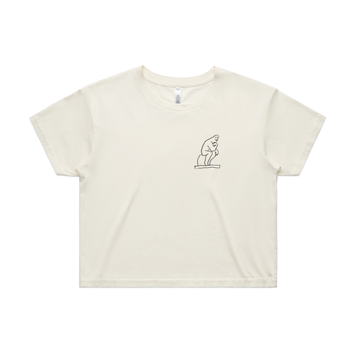 Think Less Tee by Lonely Kids Club. All clothing from our T-shirts to our shorts and hoodies are ethically made, and printed packed and shipped from Sydney.