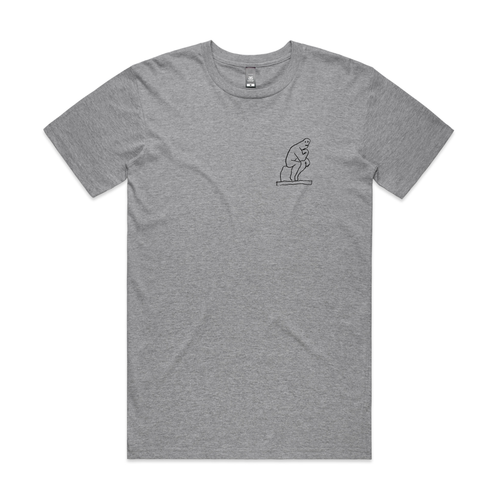 Think Less Tee by Lonely Kids Club. All clothing from our T-shirts to our shorts and hoodies are ethically made, and printed packed and shipped from Sydney.