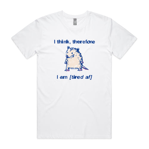 Tired AF Tee by Lonely Kids Club. All clothing from our T-shirts to our shorts and hoodies are ethically made, and printed packed and shipped from Sydney.