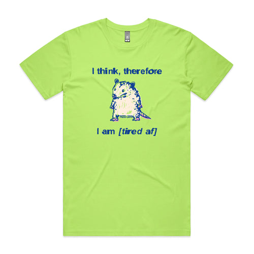 Tired AF Tee by Lonely Kids Club. All clothing from our T-shirts to our shorts and hoodies are ethically made, and printed packed and shipped from Sydney.