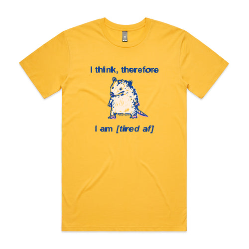 Tired AF Tee by Lonely Kids Club. All clothing from our T-shirts to our shorts and hoodies are ethically made, and printed packed and shipped from Sydney.