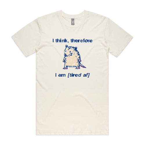 Tired AF Tee by Lonely Kids Club. All clothing from our T-shirts to our shorts and hoodies are ethically made, and printed packed and shipped from Sydney.