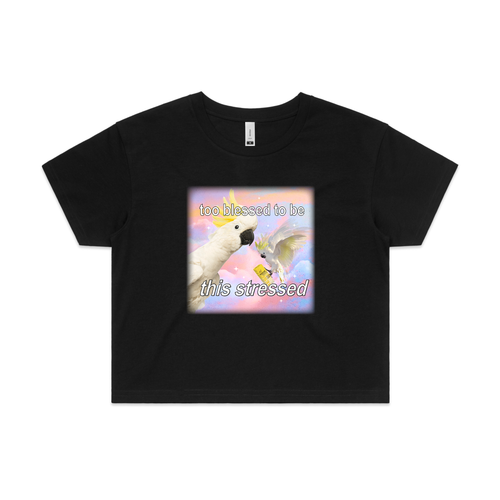 Too Blessed Tee by Lonely Kids Club. All clothing from our T-shirts to our shorts and hoodies are ethically made, and printed packed and shipped from Sydney.