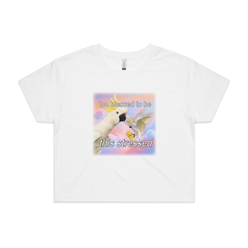 Too Blessed Tee by Lonely Kids Club. All clothing from our T-shirts to our shorts and hoodies are ethically made, and printed packed and shipped from Sydney.