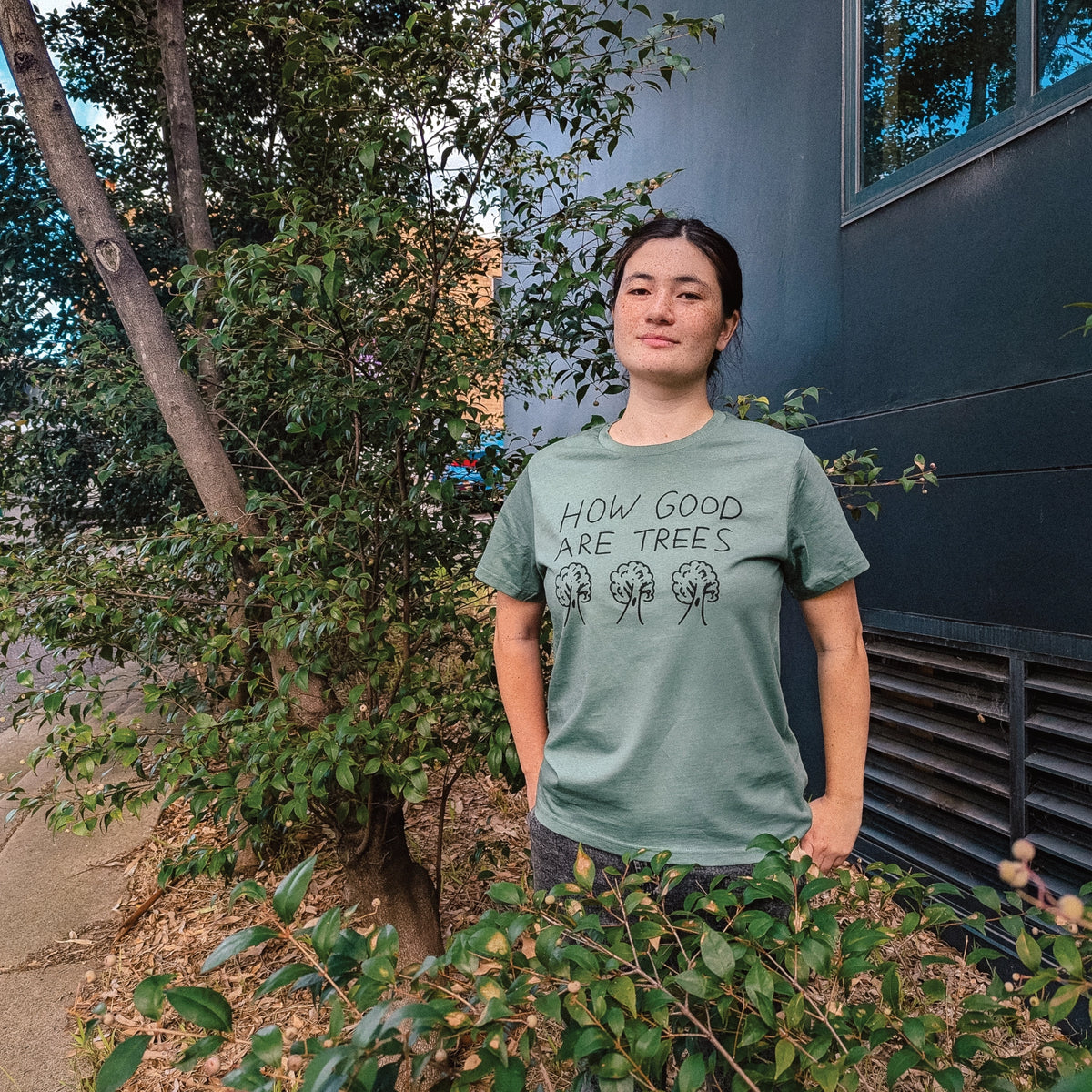 How Good Are Trees t-shirt by Lonely Kids Club