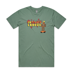 Unvalued Labour Tee by Lonely Kids Club. All clothing from our T-shirts to our shorts and hoodies are ethically made, and printed packed and shipped from Sydney.