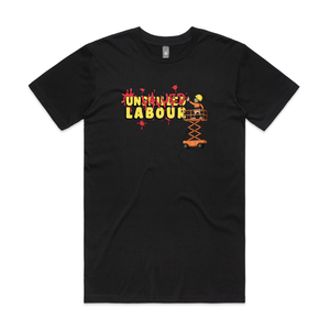 Unvalued Labour Tee by Lonely Kids Club. All clothing from our T-shirts to our shorts and hoodies are ethically made, and printed packed and shipped from Sydney.