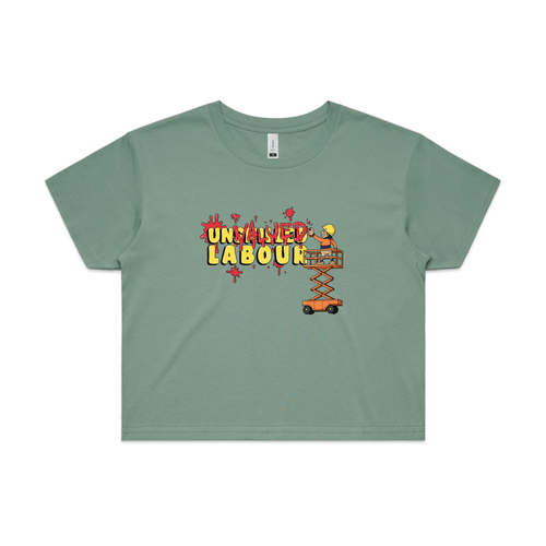 Unvalued Labour Tee by Lonely Kids Club. All clothing from our T-shirts to our shorts and hoodies are ethically made, and printed packed and shipped from Sydney.