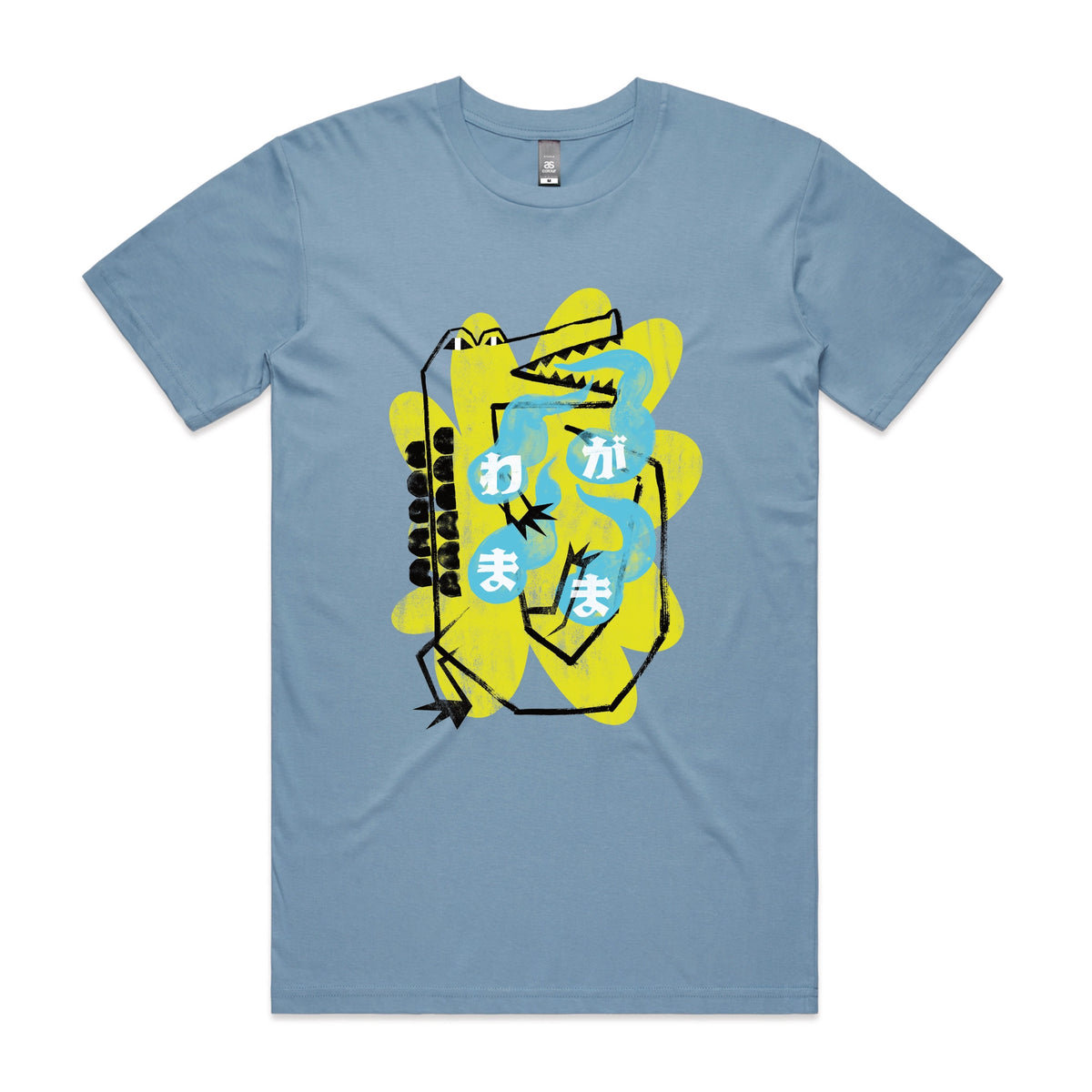 Carolina Blue unisex t-shirt with Wagamama graphic by Lonely Kids Club