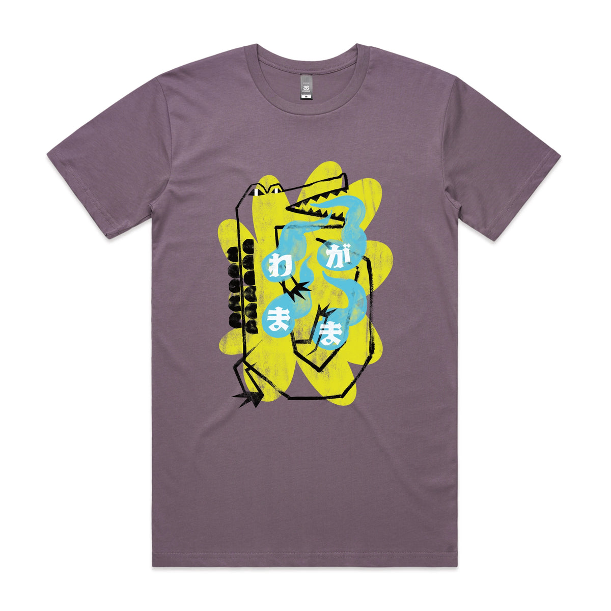 Mauve unisex t-shirt with Wagamama graphic by Lonely Kids Club