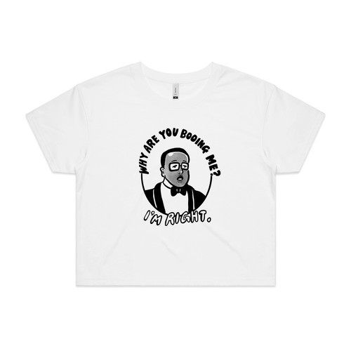 Why Are You Booing Me Tee by Lonely Kids Club. All clothing from our T-shirts to our shorts and hoodies are ethically made, and printed packed and shipped from Sydney.