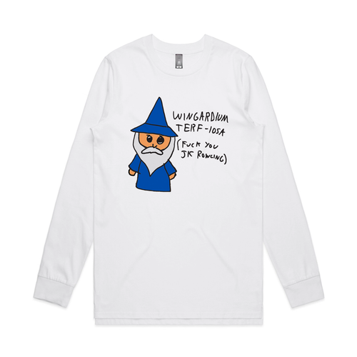 Wingardium Terf-Iosa Tee by Lonely Kids Club. All clothing from our T-shirts to our shorts and hoodies are ethically made, and printed packed and shipped from Sydney.