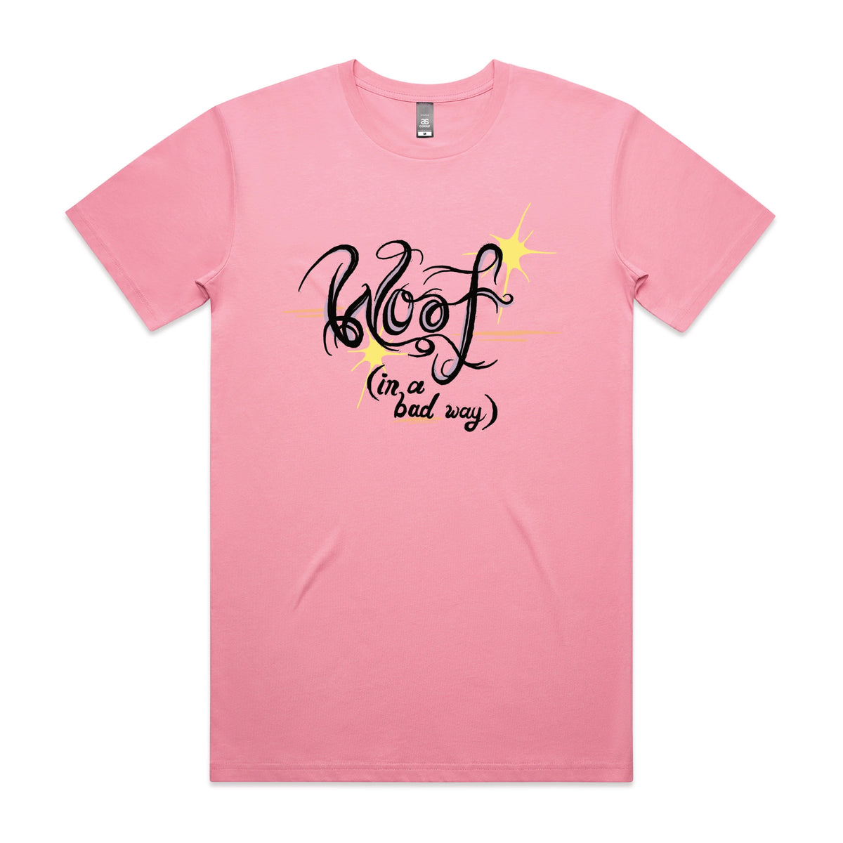 Bubblegum unisex t-shirt with Woof graphic by Lonely Kids Club