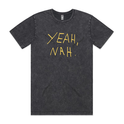 Yeah Nah Tee by Lonely Kids Club. All clothing from our T-shirts to our shorts and hoodies are ethically made, and printed packed and shipped from Sydney.