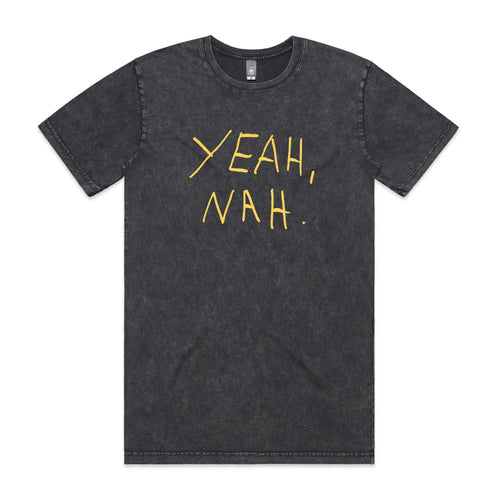 Yeah Nah Tee by Lonely Kids Club. All clothing from our T-shirts to our shorts and hoodies are ethically made, and printed packed and shipped from Sydney.