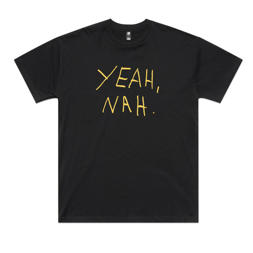 Yeah Nah Tee by Lonely Kids Club. All clothing from our T-shirts to our shorts and hoodies are ethically made, and printed packed and shipped from Sydney.