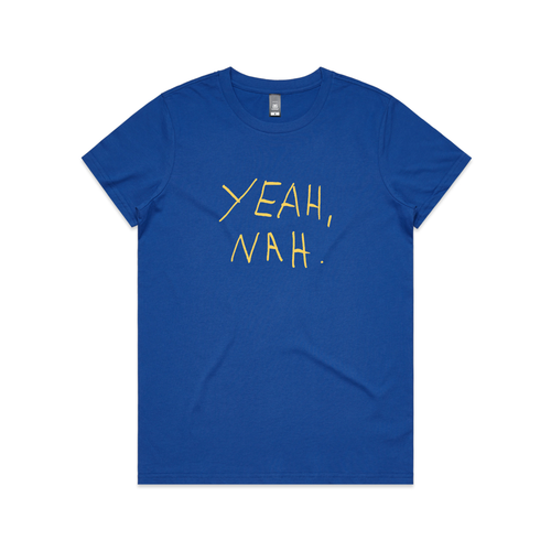 Yeah Nah Tee by Lonely Kids Club. All clothing from our T-shirts to our shorts and hoodies are ethically made, and printed packed and shipped from Sydney.