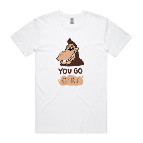 You Go Girl Tee by Lonely Kids Club. All clothing from our T-shirts to our shorts and hoodies are ethically made, and printed packed and shipped from Sydney.
