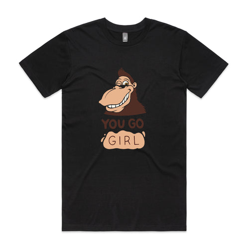 You Go Girl Tee by Lonely Kids Club. All clothing from our T-shirts to our shorts and hoodies are ethically made, and printed packed and shipped from Sydney.