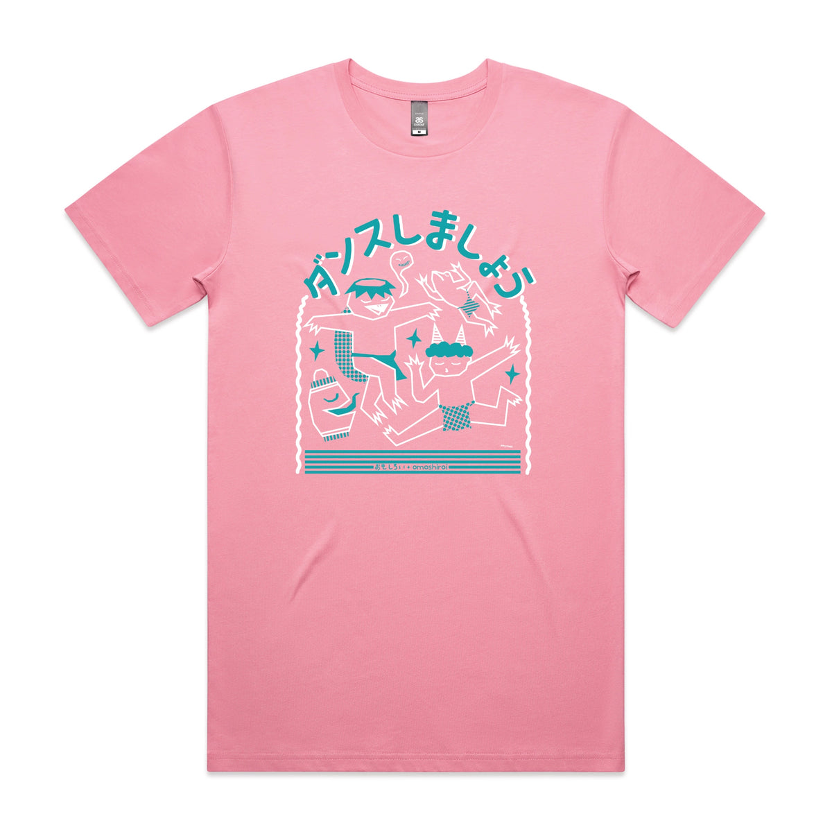 Bubblegum unisex t-shirt with Yokai Dance graphic by Lonely Kids Club