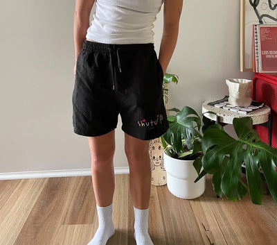 Shuturp Shorts by Lonely Kids Club. All clothing from our T-shirts to our shorts and hoodies are ethically made, and printed packed and shipped from Sydney.