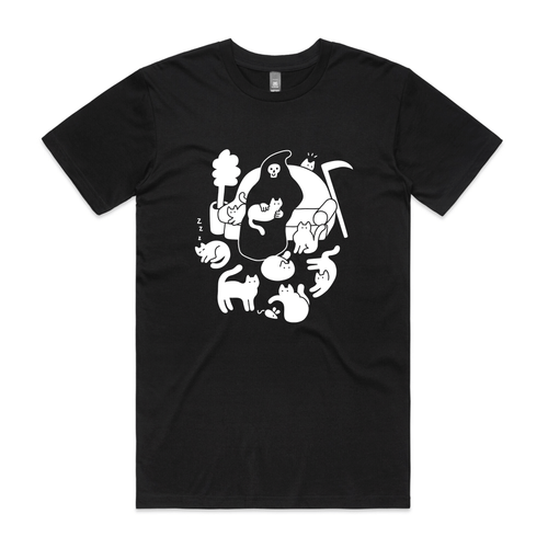 9 Lives Tee by Lonely Kids Club. All clothing from our T-shirts to our shorts and hoodies are ethically made, and printed packed and shipped from Sydney.