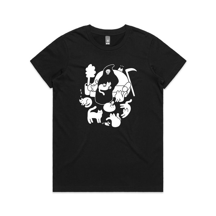 9 Lives Funny Dark Cat T-Shirt