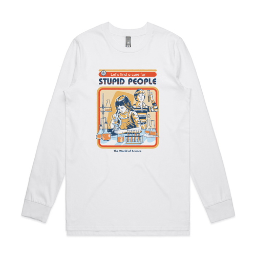 A Cure For Stupid People Tee by Lonely Kids Club. All clothing from our T-shirts to our shorts and hoodies are ethically made, and printed packed and shipped from Sydney.