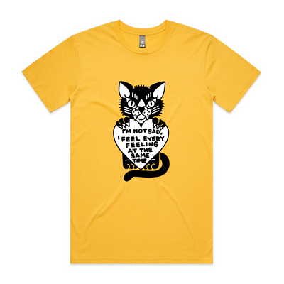 All Feelings Tee by Lonely Kids Club. All clothing from our T-shirts to our shorts and hoodies are ethically made, and printed packed and shipped from Sydney.