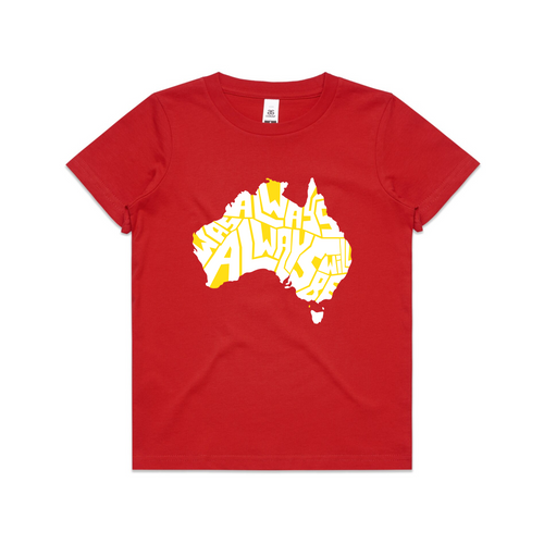 Always Was Charity Kids Tee by Lonely Kids Club. All clothing from our T-shirts to our shorts and hoodies are ethically made, and printed packed and shipped from Sydney.