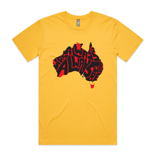 Always Was Charity Tee by Lonely Kids Club. All clothing from our T-shirts to our shorts and hoodies are ethically made, and printed packed and shipped from Sydney.