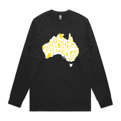 Always Was Charity Tee by Lonely Kids Club. All clothing from our T-shirts to our shorts and hoodies are ethically made, and printed packed and shipped from Sydney.