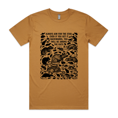 Among The Rats Tee by Lonely Kids Club. All clothing from our T-shirts to our shorts and hoodies are ethically made, and printed packed and shipped from Sydney.